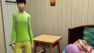 dissemble Foetus Fucks Mom After He Came Accommodation billet From Jogging